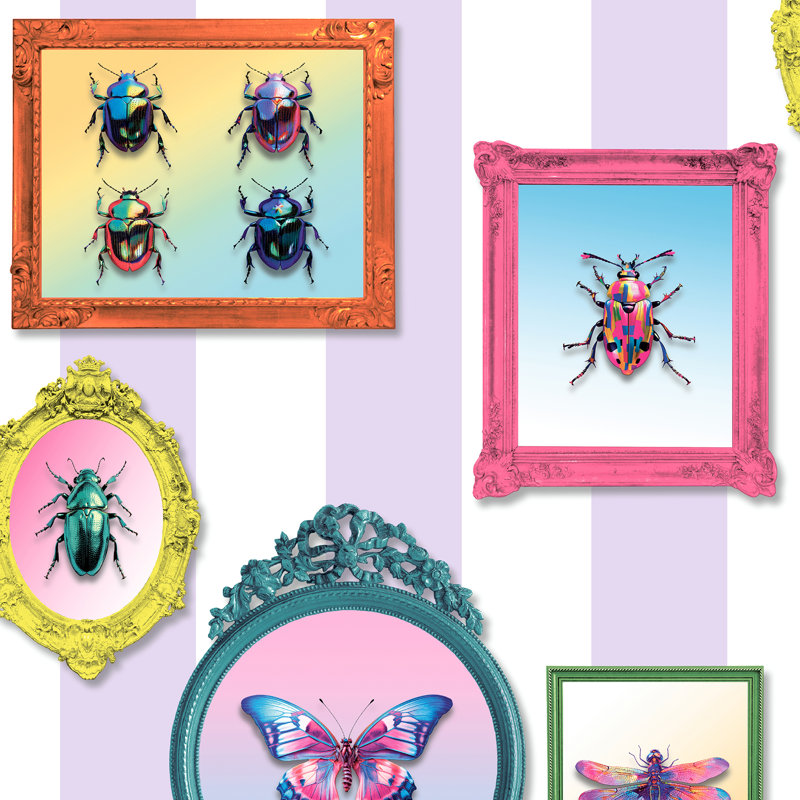 Entomology Gallery Purple Wallpaper, Purple