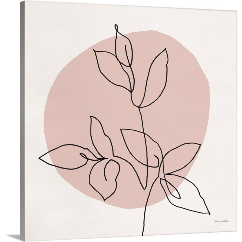 Just Leaves 04, art mural sur toile, Toile tendue, H 12 po x l 12 po