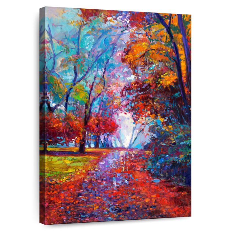 Alvord Scarlet Autumn, 51" H x 34" W