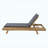 Lounge Chaise Set, Space Available On One Side, Acacia Wood In Light Brown With Water-Resistant Lounge Cushions (Dark Grey & 2 Inch Thick) – Matching Cream/Leaf Coconut Version Available-758031416