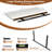  Large Floating Shelves for Wall Set of 3 Wooden Wall Shelves 36 in x 12.75 in x 2 in Room Decor Long Shelf with Invisible Wall Mount Bracket for Bedroom, Kitchen, Living Room, White-1004386352-1003030908