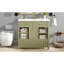 Meuble-lavabo 36 po avec lavabo, armoire de salle de bain multifonctionnelle avec portes et tablettes de rangement, avec tiroirs, vert-121086334