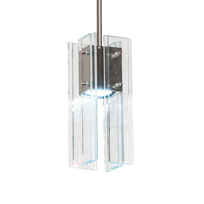 Shutter 1 - Light Pendant, Nickel, Clear