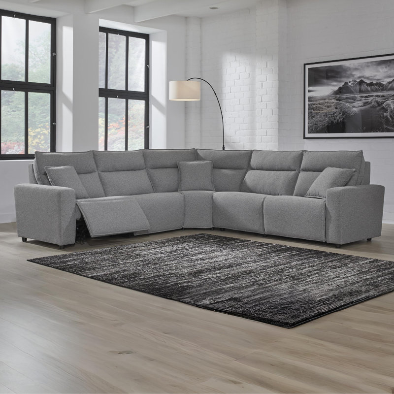 Canapé modulaire inclinable électrique 5 pièces Depew