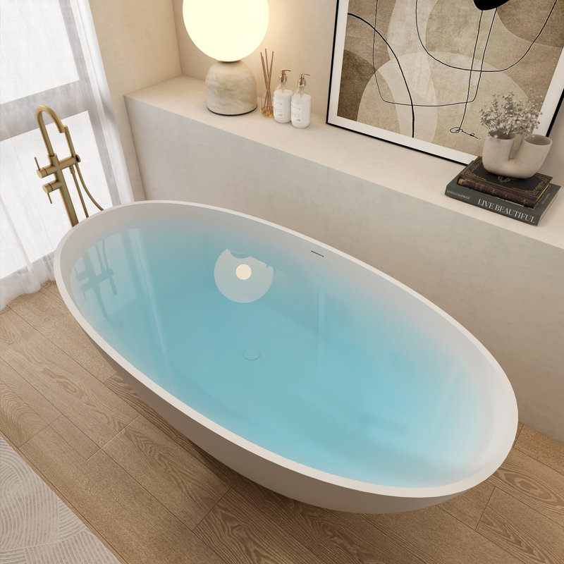 Baignoire de trempage autoportante 70,86 po