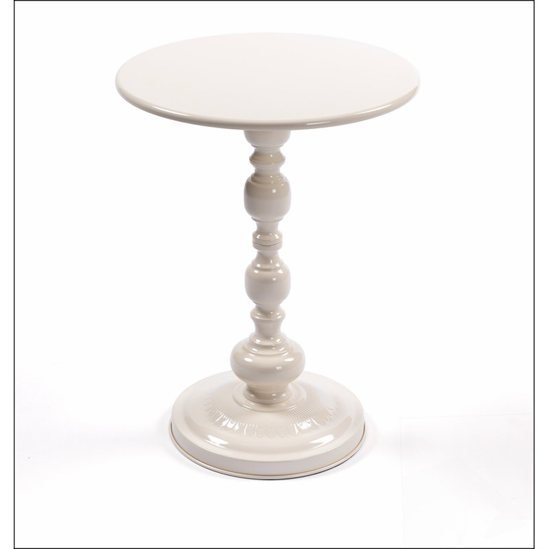 Table de bout en métal rétro, table d'appoint ronde pour table de chevet et table d'appoint