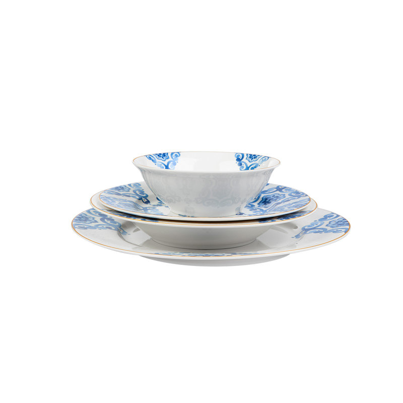 Porcelain China Dinnerware Set 16 Piece - Service for 4