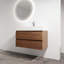 Meuble-lavabo mural avec lavabo en résine-1249736108