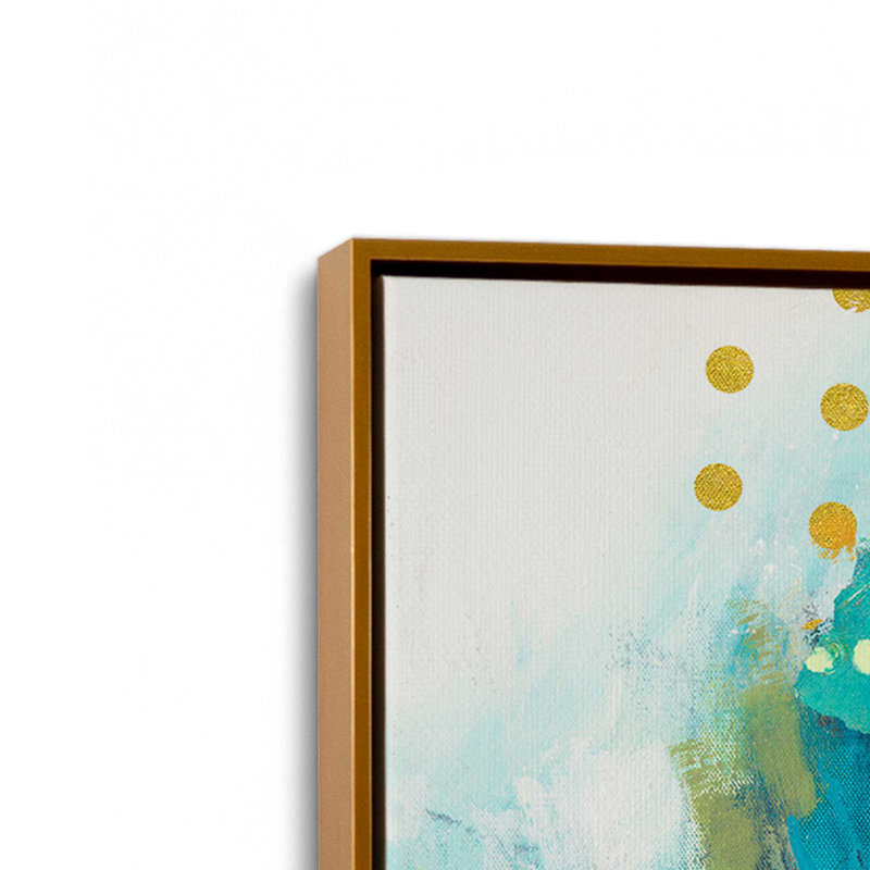 Reproduction d'art sur toile Outburst, «Floater», reproduction encadrée sans passe-par, H 12 po x l 12 po, Doré