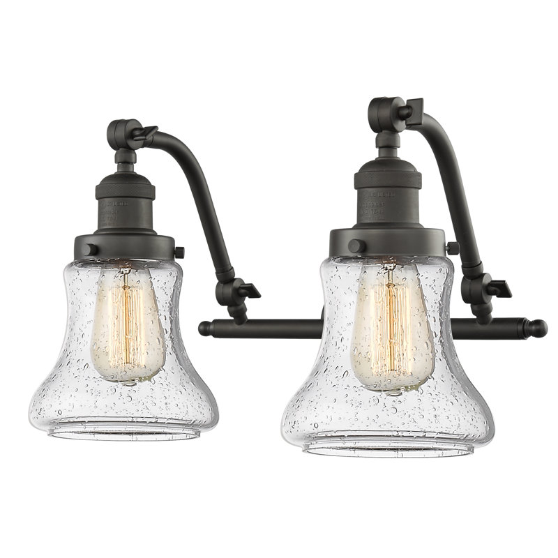 Edda 2 - Light Dimmable Vanity Light, Oil Rubbed Bronze, 3.5 Watt Vintage LED Bulb, Seedy