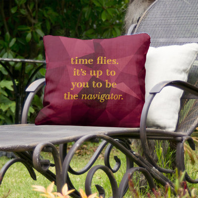 Outdoor Reversible Throw Pillow