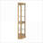 Cabinets: Lighted Corner Curio Cabinet with Adjustable Shelves | Light Oak | Traditional MDF+Glass