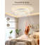 Ventilateurs de plafond avec lumières, ventilateur de plafond à profil bas de 20 po avec télécommande, 6 vitesses, à intensité variable, 2700k-6500k, réversible, contrôle de l'application, ventilateur de plafond moderne avec lumières pour chambre