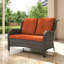 Causeuse d'extérieur Pe Wicker - Siège d'extérieur élégant et confortable-1999821762