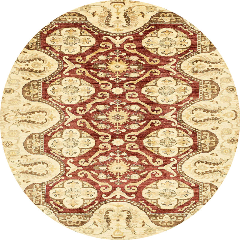 Abstract Indoor Rug, Round 7'