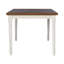 Io 60" Two Tone Solid Wood Farmhouse Dining Table-1473868244