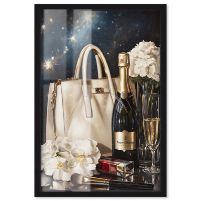 «Cheers to Starry Glam Shadowbox Print» par Art Remedy