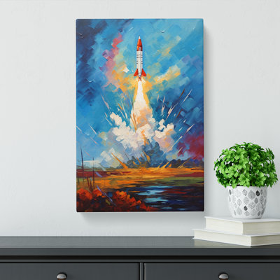 Rocket Impressionism - Wrapped Canvas
