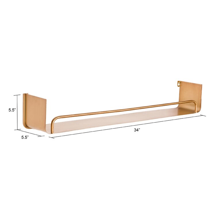 Wade Logan® Defford 2 Piece Metal Floating Shelf & Reviews