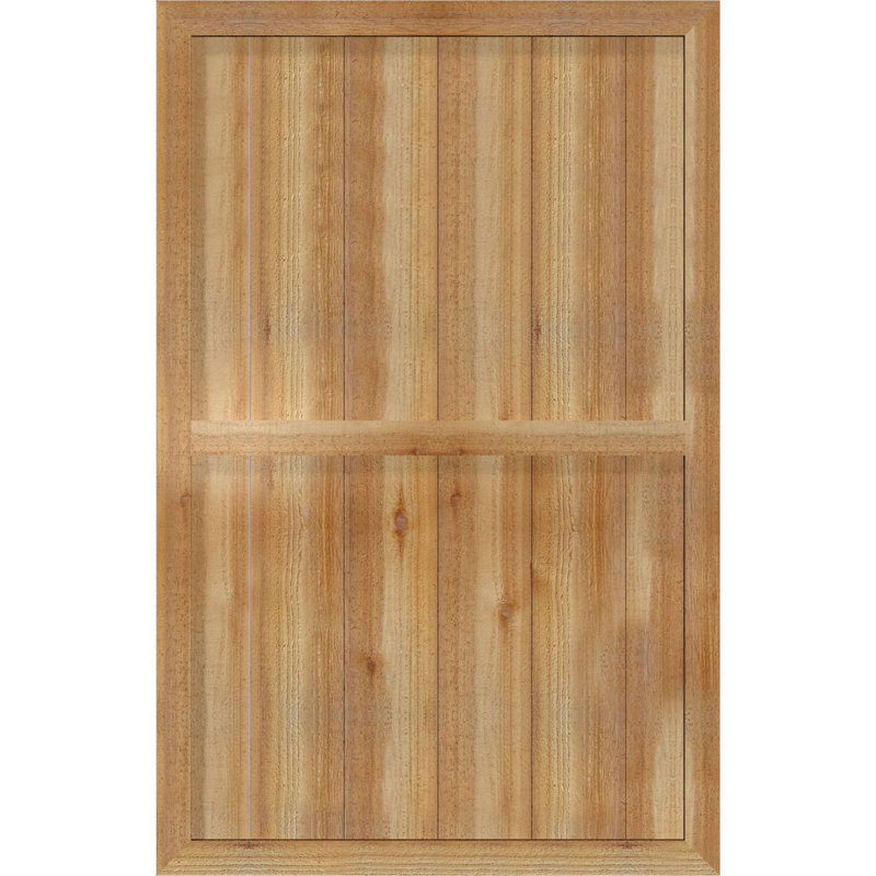 TimberCraft 5 3/8 "planches encadrées avec panneaux n-batten, cèdre rouge de l'Ouest (par paire), 35 po, 21 1/2 po