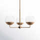Avoca 3 Light Metal Dimmable Chandelier