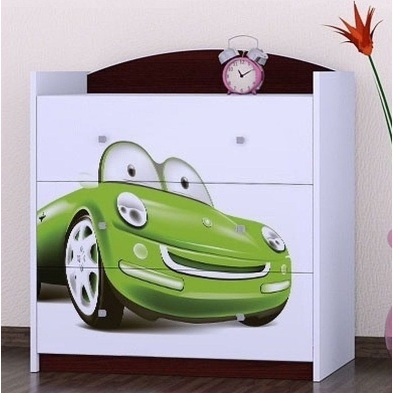 Nickols 3 Drawer Chest, Dark Brown