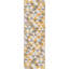Tapis de couloir géométrique 9 pi beige et gris