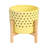 Ceramic Stoneware Planter on Stand - Modern Garden Indoor/Outdoor Plant Pot with Elevated Wooden Base, Decorative Flower Pot for Home and Patio-386672330-386672333