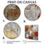 «Cardinal Sin Retro Delight Abstract Red I», peinture sur toile grand format 4 pièces-1532695602-1532695603