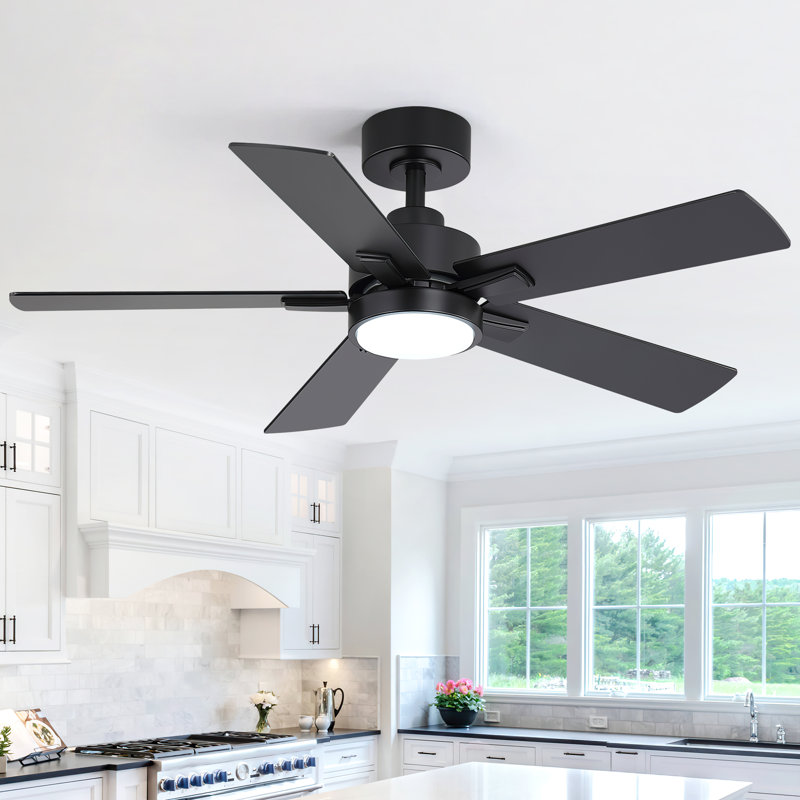 42-Inch 5-Blade Ceiling Fan with Light,DC Motor Ceiling Fan with Remote