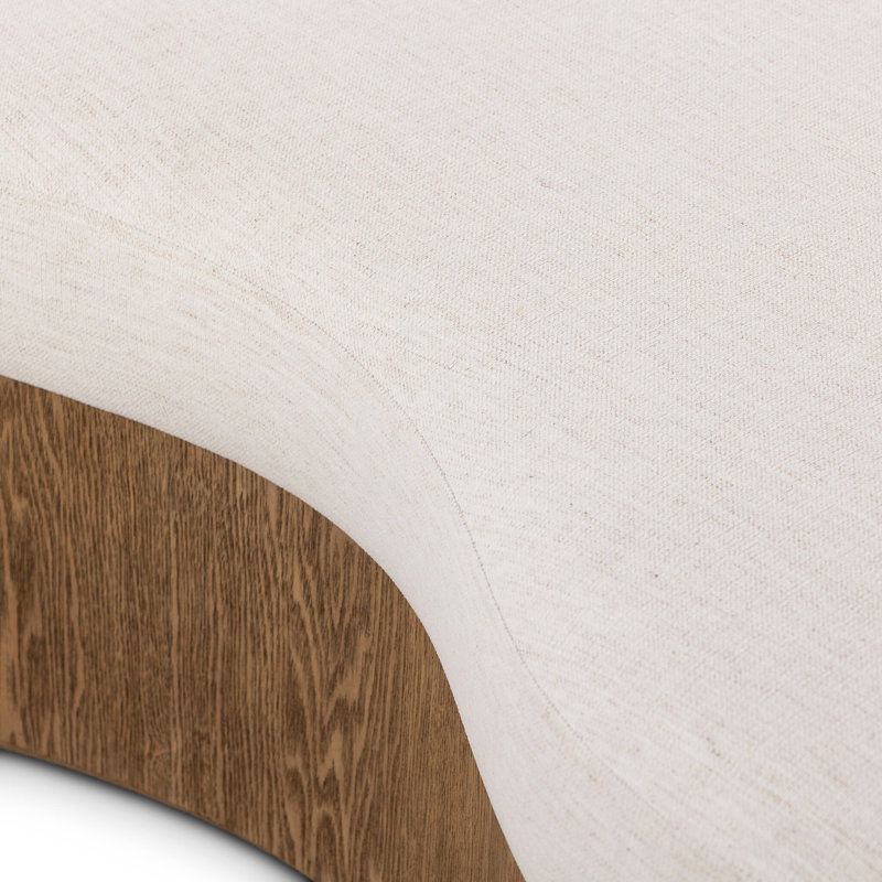 CELESTE Upholstered Bench, Crypton Nomad Snow