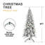 Arbre de Noël enneigé peu encombrant avec pommes de pin naturelles, matériau en PVC, charme rustique pour les espaces compacts