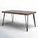 Swanscombe Rubberwood Metal Base Dining Table