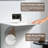 33.2'' Tall Solid Surface Pedestal Sink,White Bathroom Sink