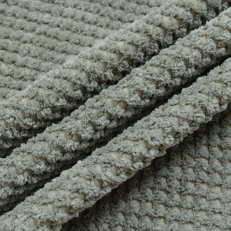 Canapé modulaire modulaire à 3 places, canapé à assise profonde entièrement en mousse avec chenille texturée moelleuse, installation compressée et installation sans outils, conception à profil bas pour les petits espaces, l 111 po x P 37 po x H 23,6 po vert clair