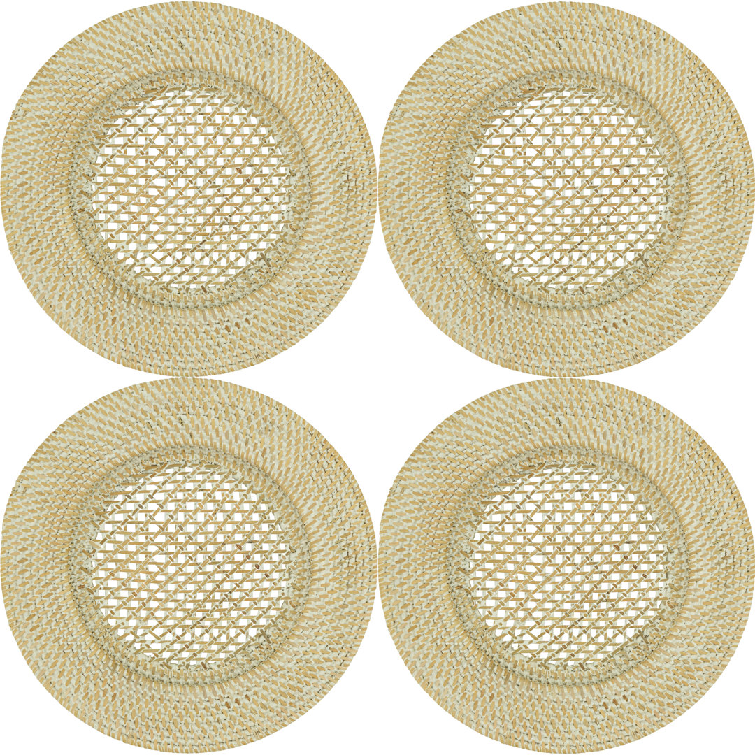 Hicklin Sousplat 13" Charger (Set of 4) Bungalow Rose 