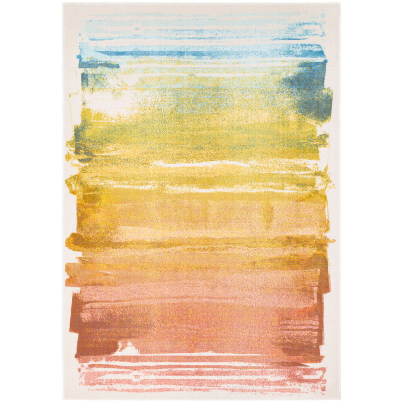 Ausbon Abstract Area Rug, Rectangle 135 x 200cm