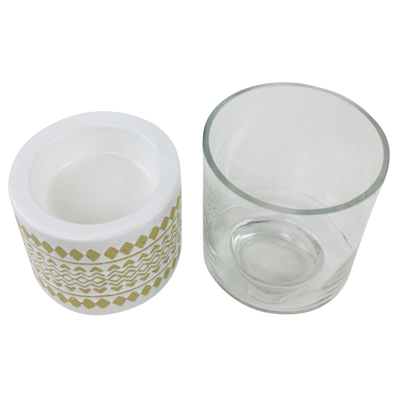 Glass Tabletop Candlestick