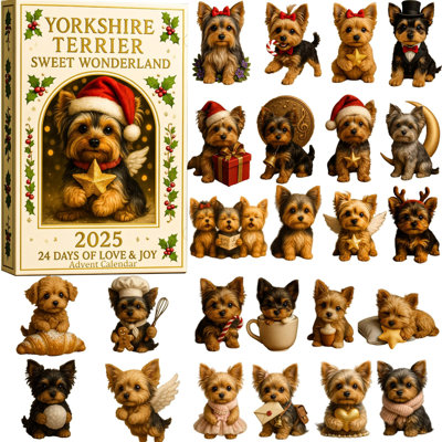 Yorkshire Terrier Sweet 2025 Advent Calendar