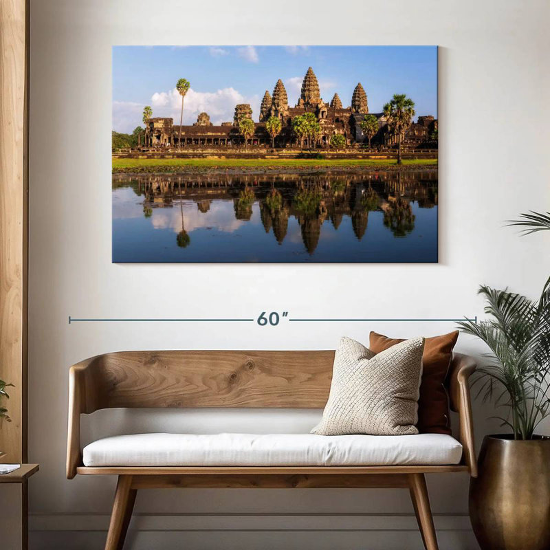Adella Angkor Wat réflexion, H 32 po x l 48 po