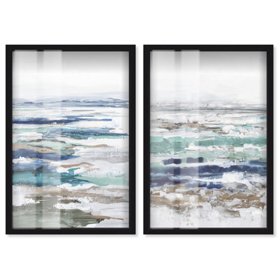 Coral Coastal Blue Art 