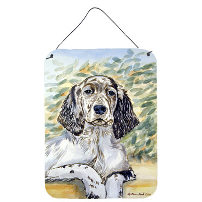 English Setter by Lyn Cook Painting Print Plaque