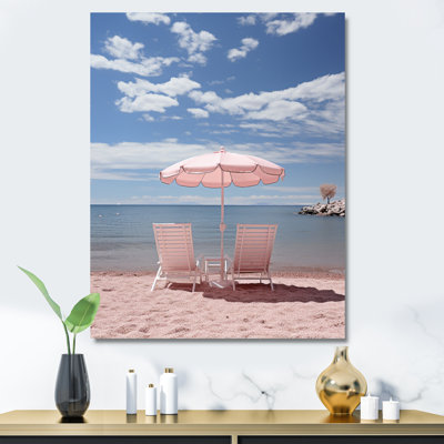 Burnettsville, France, cote rose Dazur I sur toile imprimée