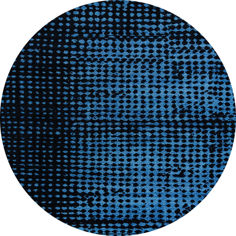 Tapis abstrait moderne 4408, Rond 7 pi