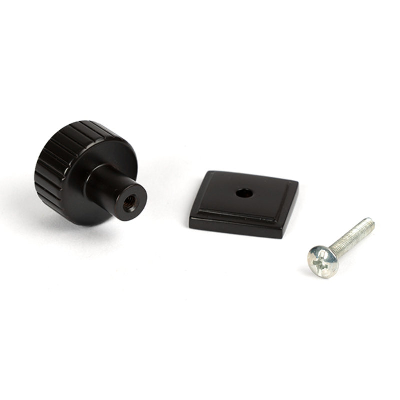 30mm Square Knob, Aged Bronze