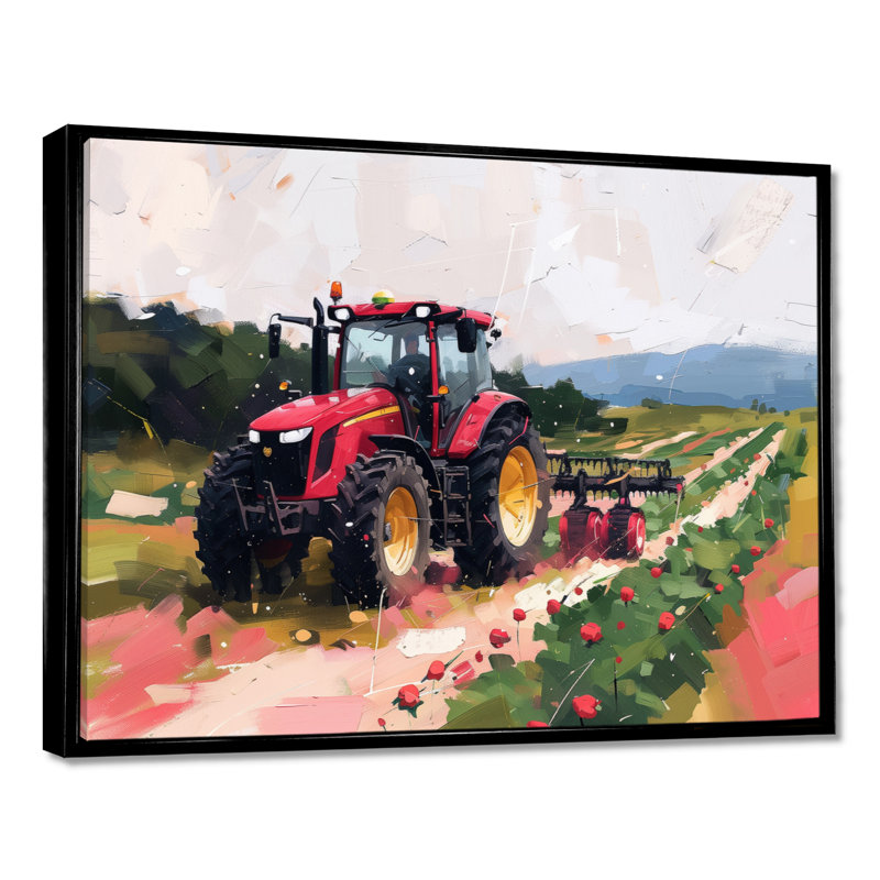 Eldora - campagne, impression d'art mural, Toile avec cadre flottant noir, H 12 po x l 20 po x P 1 po