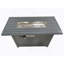 Table de foyer d'extérieur en acier avec couvercle H 25 po x l 42 po Living Source International