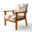 Chaise rembourrée Cherry Blossom - Chaise avec accoudoirs Cherry Blossom-1175639224