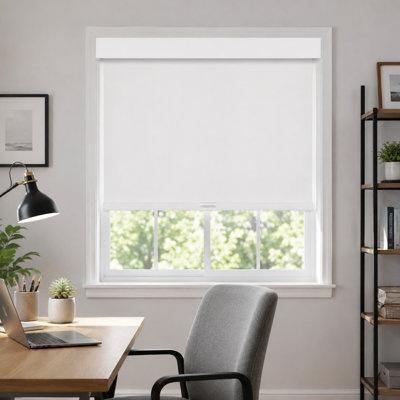 46''x72'' Cordless Blackout Roller Shade, Thermal Insulated Fabric and Valance