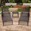 Chaise longue en aluminium coulé brun 1Pcs-961164835